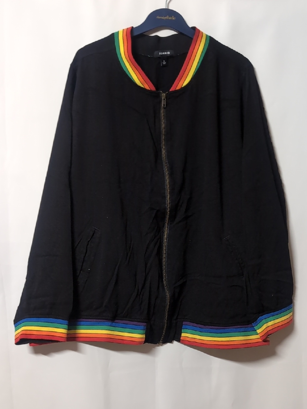 Torrid Rainbow Zip Up Jacket
